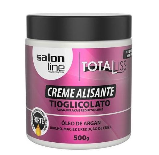Salon Line Smoothing Cream TotaLiss Argan Oil Shine Softness Anti Frizz 500g