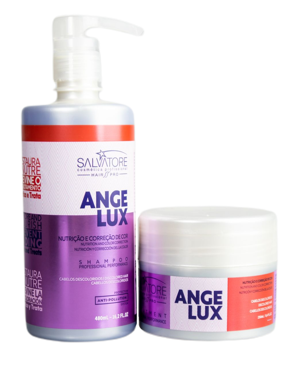 Salvatore Home Care Kit Angelux Matizador Shampoo + Conditioner - Salvatore