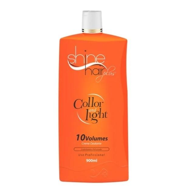 Shine Hair Brazilian Keratin Treatment Collor Light Creamy Perfumed Oxidant Emulsion 10 Volumes 900ml - Shine Hair