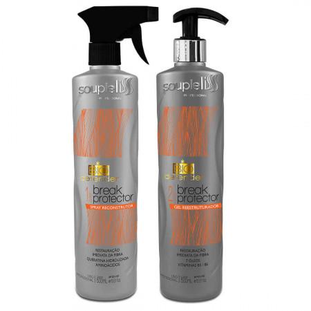 Tratamiento Bio Defender Break Protector Kit Reconstructor 2x500ml - Souple Liss