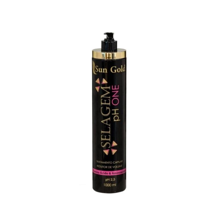 Sun Gold Brazilian Keratin Treatment PH One Sealing  Amino Acids Volume Reducer Hair Smoothing 1Kg - Sun Gold