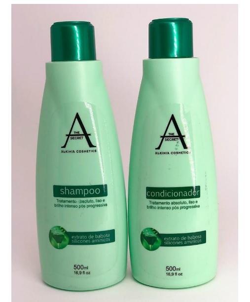 Professional Aloe Vera Silicone Amino Acids Hair Treatment Kit 2x500ml - Alkimia