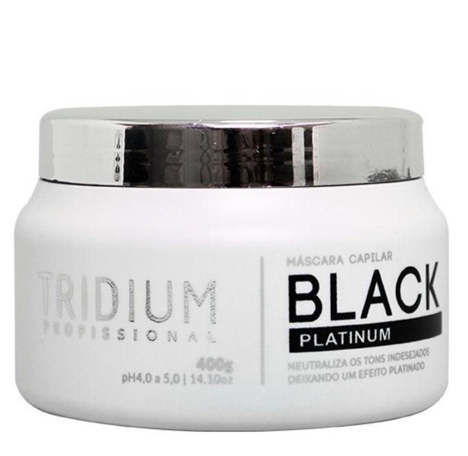 Tridium Hair Mask Black Platinum Effect Neutralizing Blond Gray Tinting Toning Mask 400g - Tridium