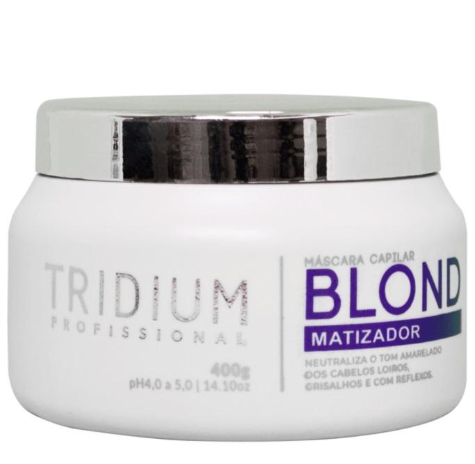 Tridium Hair Mask Professional Anti Yellowish Treatment Blond Tinting Toning Mask 400g - Tridium