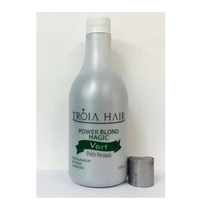Troia Hair Color Treatment Power Blond Magic Vert Intense Luminous Tinting Treatment 500ml - Troia Hair