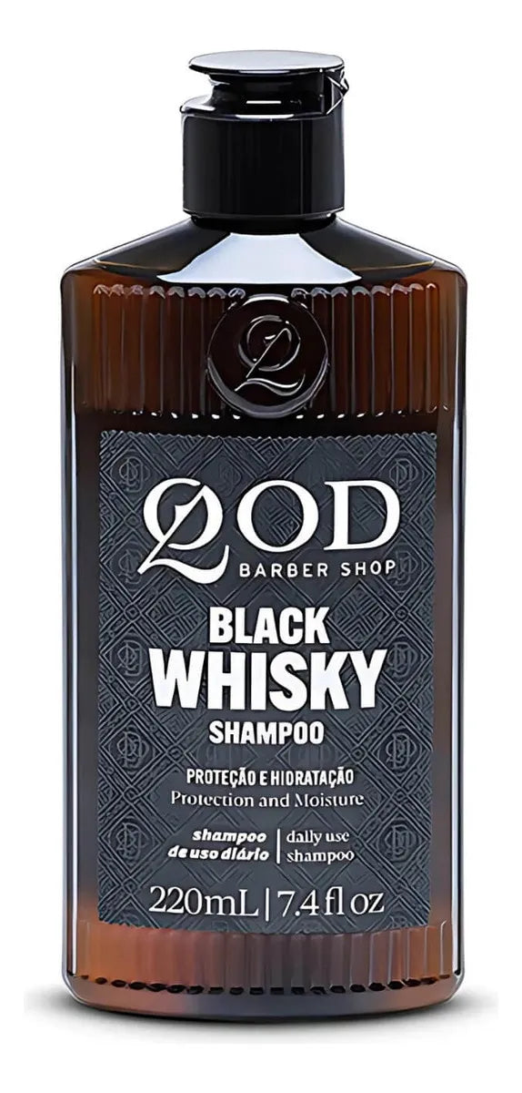 Barber Old School Whisky Champú Tratamiento Hidratante Capilar 220ML - QOD