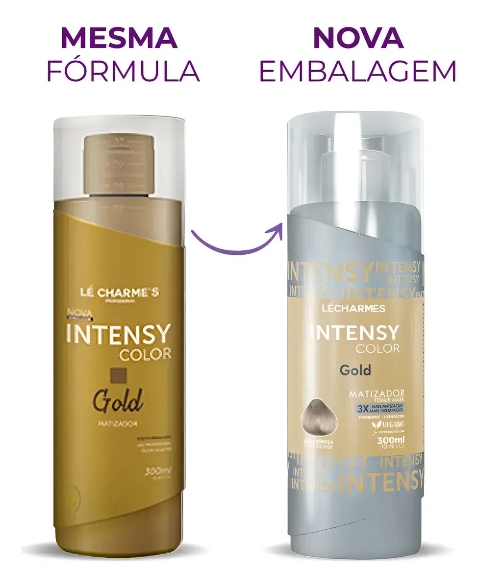 Intensy Color Gold Toning Juju Tratamiento Capilar Efecto Nacarado 300ml - Le Charmes