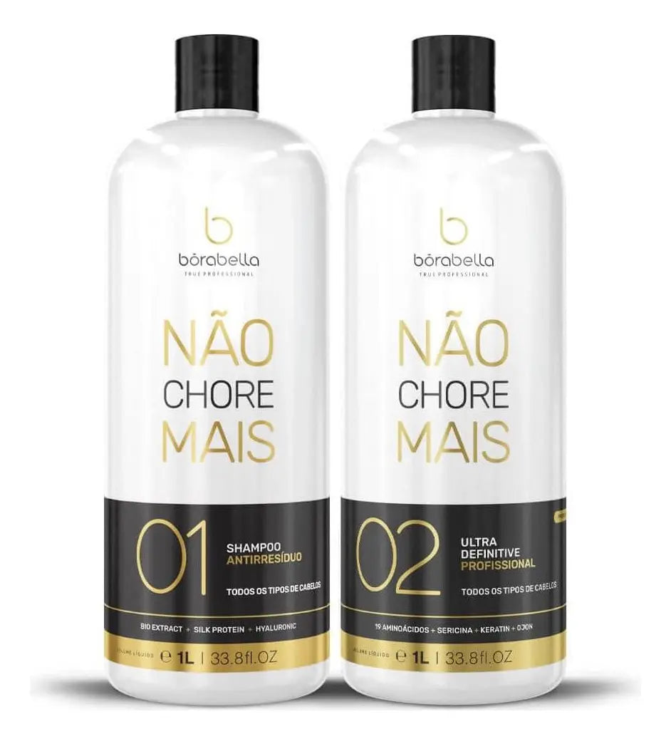 Nao Chore Mais Soin Capillaire Progressif Anti-Pleurs 2x1000ml - Borabella