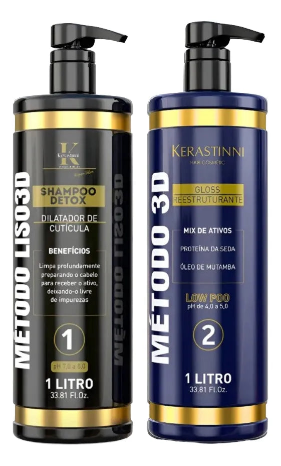 Metodo Liso 3D Kit 2 Itens - Kerastinni