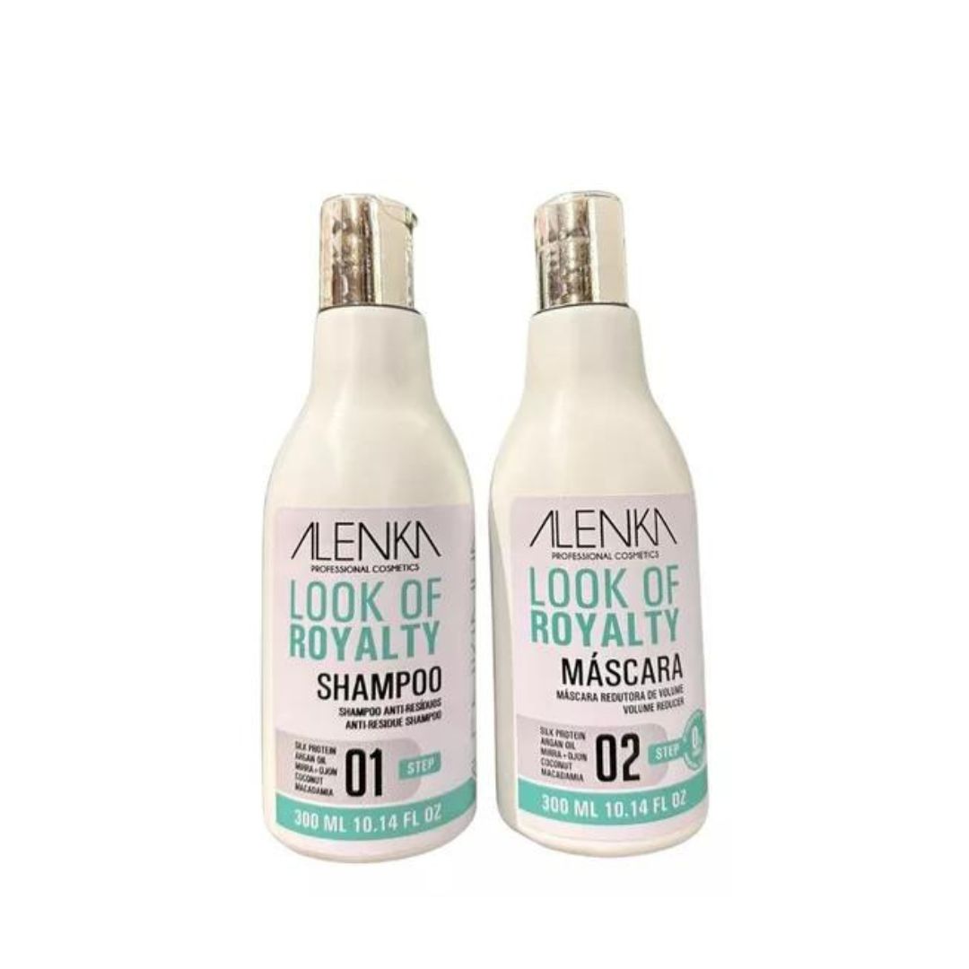 ALENKA Brazilian Keratin Royalty Organic Alenka Loof Progressive Brush Hair Straightening Kit 2x 10.1 fl oz (300ml)