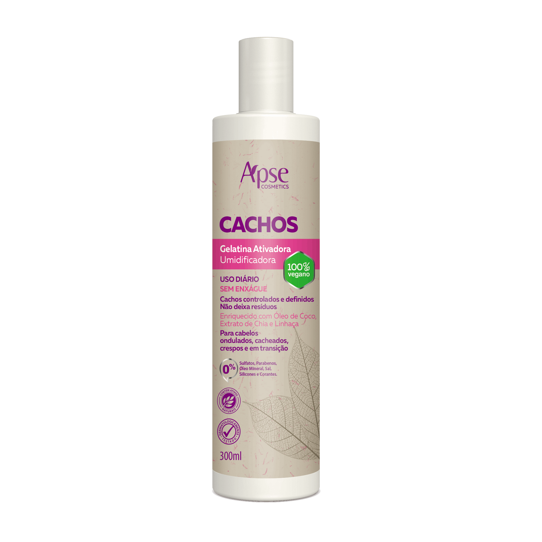 Apse Cosmetics Activators Apse Cosmetics - Activating and Moisturizing Gelatin for Curls 10.14 fl oz - Conditioning Action
