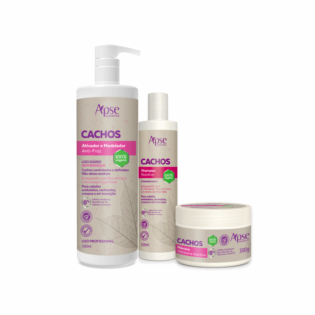 Apse Cosmetics Activators Apse Cosmetics - Curls Kit - Shampoo, Mask, and Curl Activator (3 items)