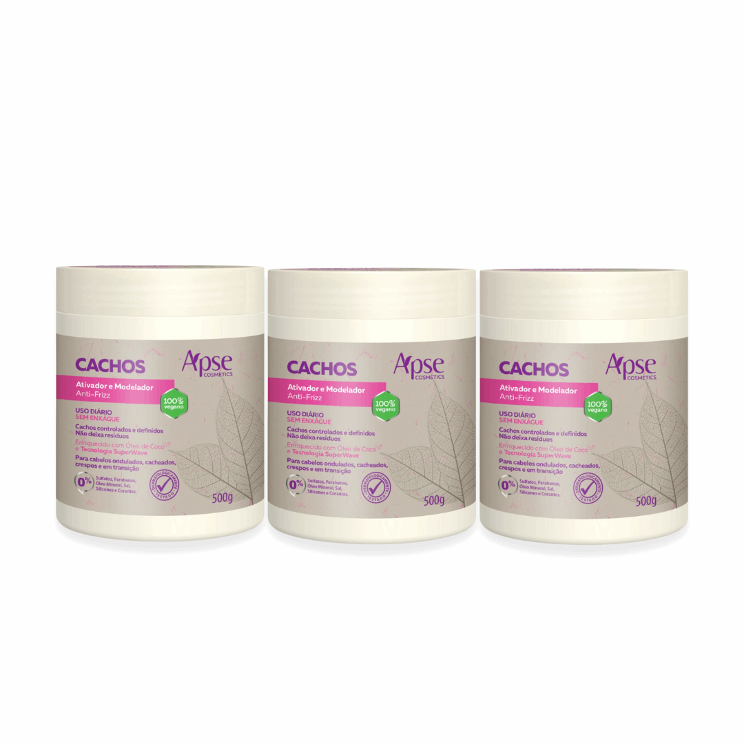 Apse Cosmetics Activators Apse Cosmetics - Kit with 3 Curl Activators and Shapers 1.1 lbs