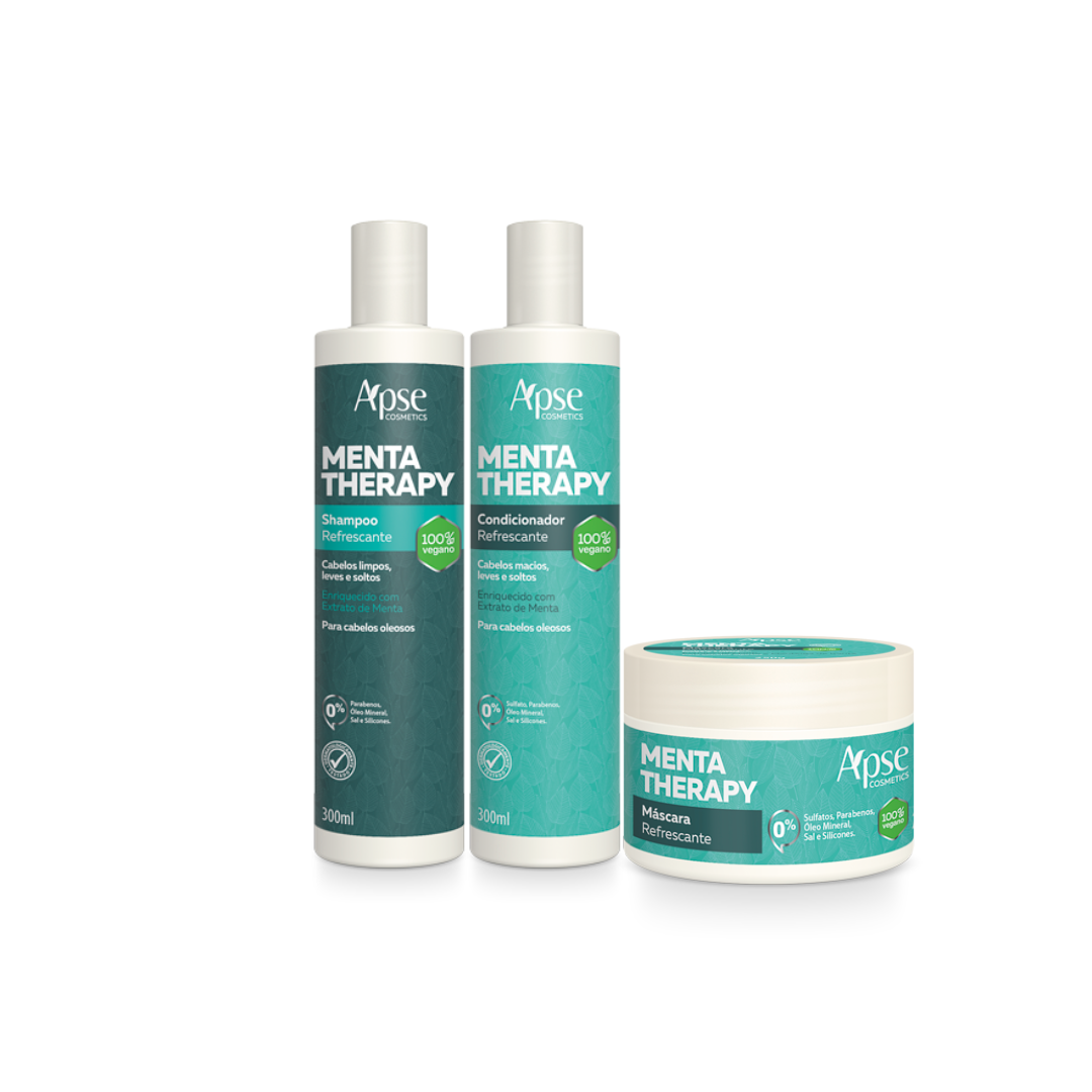 Apse Cosmetics Apse Cosmetics - Mint Therapy Kit - Shampoo, Conditioner, and Mask (3 ITEMS)