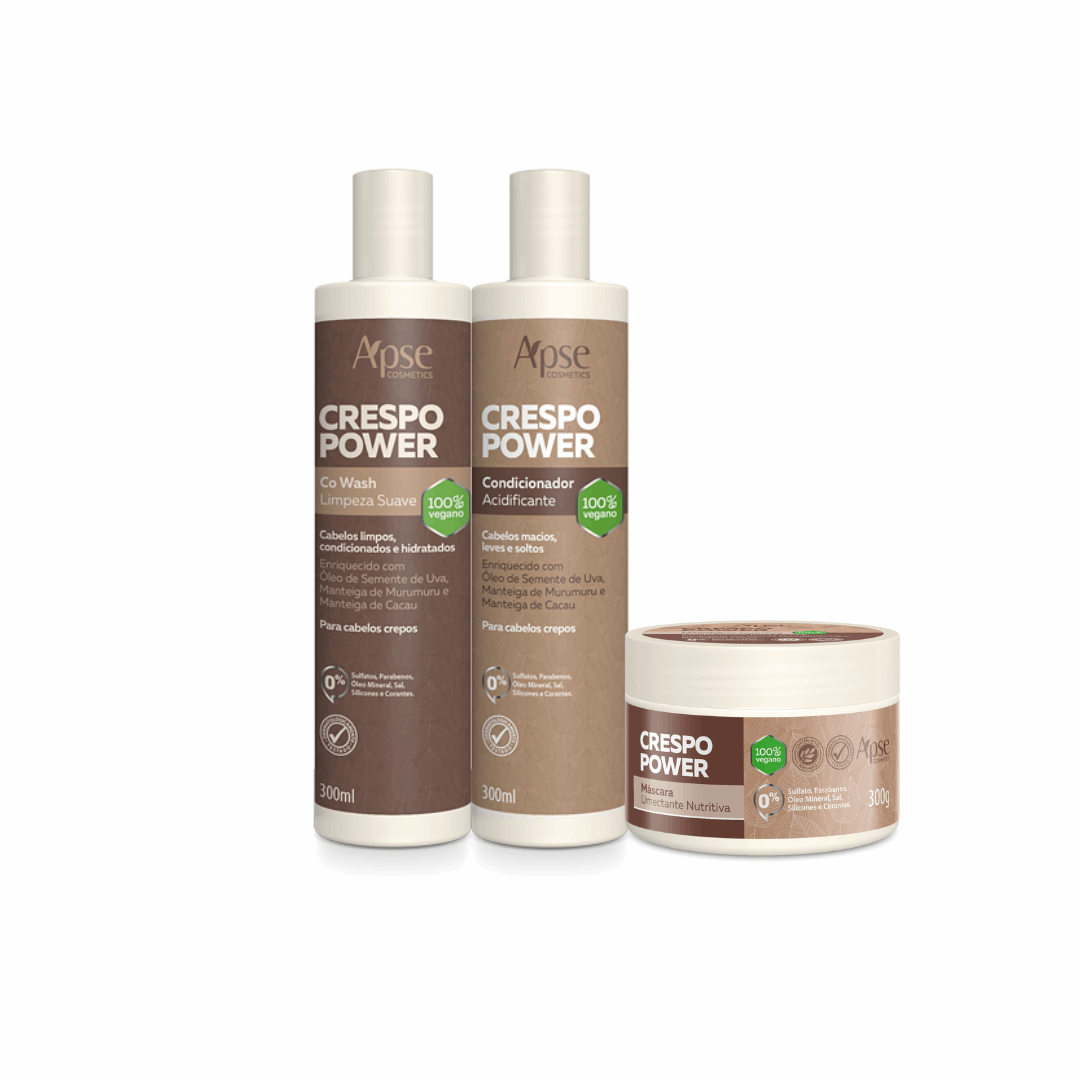 Apse Cosmetics Apse Cosmetics - Power 3 Curly Hair Kit - Co Wash, Conditioner, and Mask (3 ITEMS)
