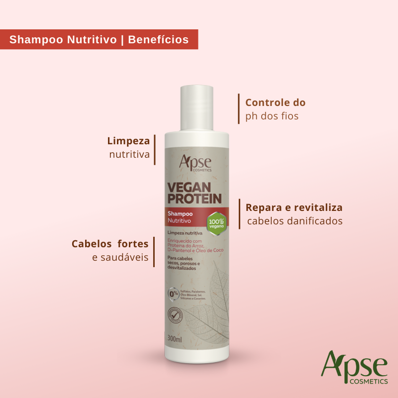 Apse Cosmetics Apse Cosmetics - Vegan Cream Kit (shampoo, conditioner, mask, and leave-in)