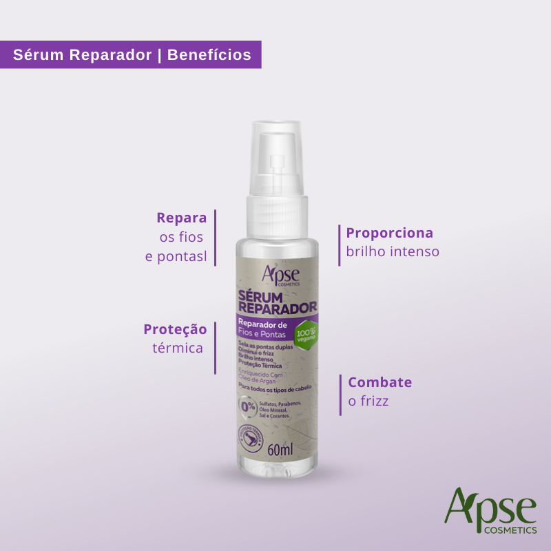Apse Cosmetics Finishers Apse Cosmetics - Repairing Serum 2 fl oz - Conditioning Action