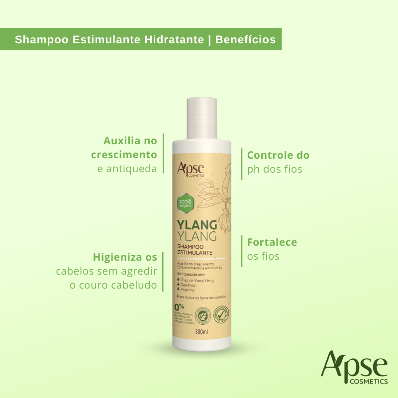Apse Cosmetics Shampoo Apse Cosmetics - Stimulating Ylang Ylang Shampoo 10.14 fl oz