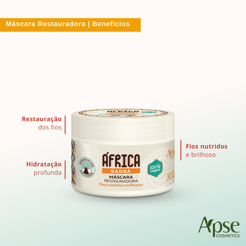 Apse Cosmetics Treatment Masks Apse Cosmetics - Africa Baobab Restorative Mask 10.58 oz - Conditioning Treatment