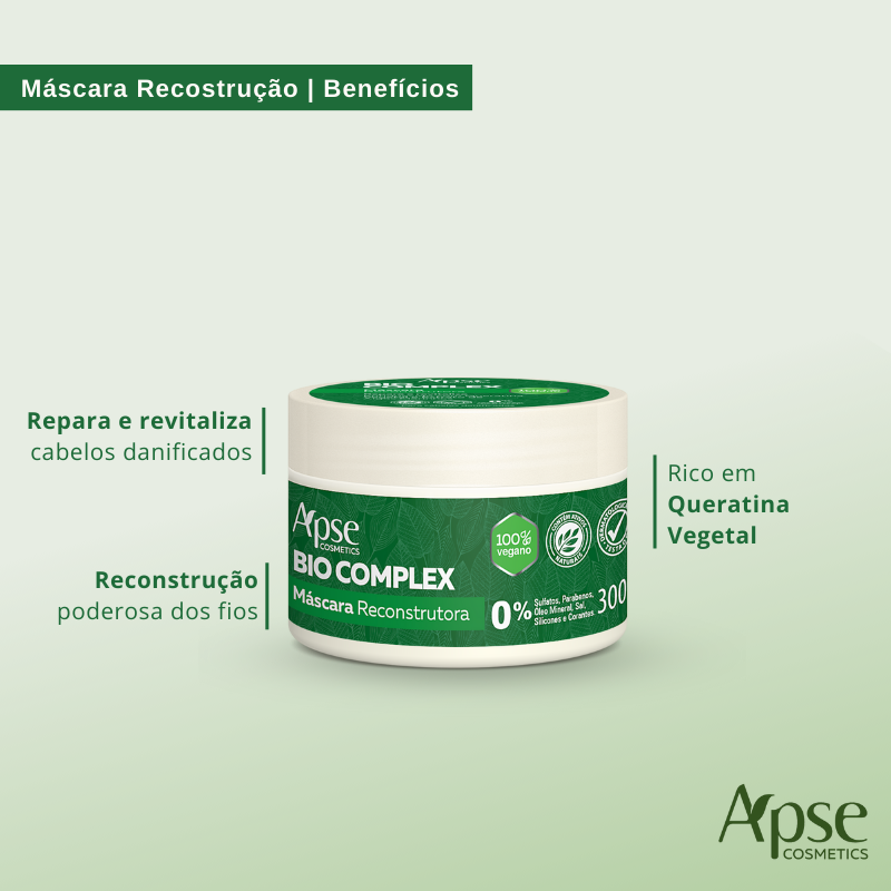 Apse Cosmetics Treatment Masks Apse Cosmetics - Bio Complex Reconstruction Mask 10.58 oz - Conditioning Treatment