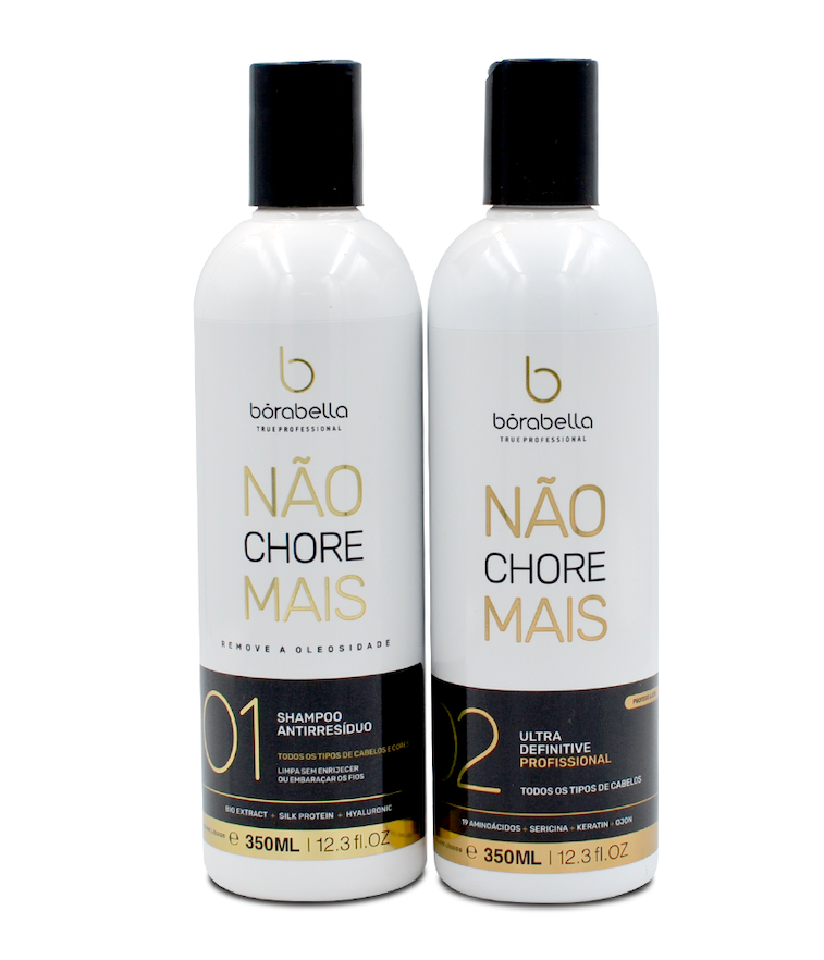 Borabella Brazilian Keratin Nao Chore Mais No More Crying Progressive Hair Treatment 2x350ml - Borabella
