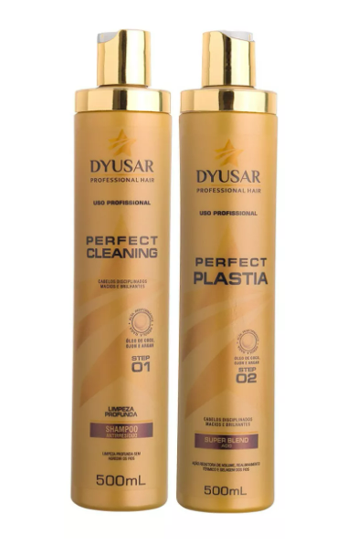 Dyusar Brazilian Keratin Treatment Perfectplastia Realignment Progressive Brazilian Blowout Gloss 2x500ml - Dyusar