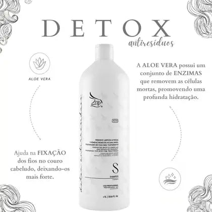 Me Leva Detox Champú Tratamiento Limpiador Nutritivo 1L - Zap Cosmetics