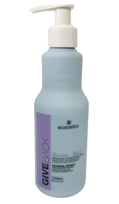 Ecosmetics Brazilian Keratin Give Back Effect Reverse Actives Complex Hair Treatment 250ml - Ecosmetics