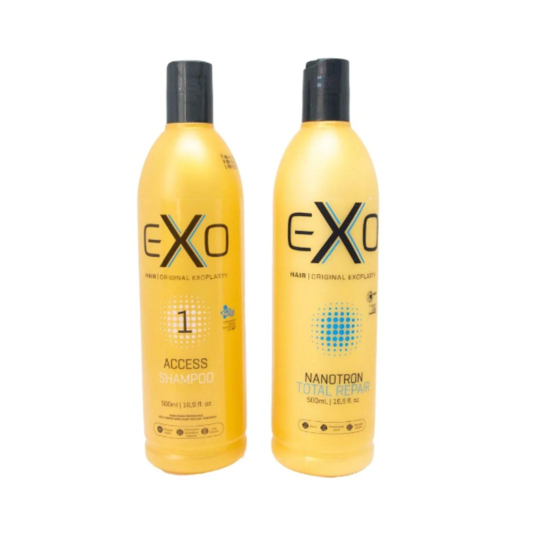 Exo Hair Hair Treatment Exo Access Shampoo Nanotron Total Repair Hair Reconstruction Kit
