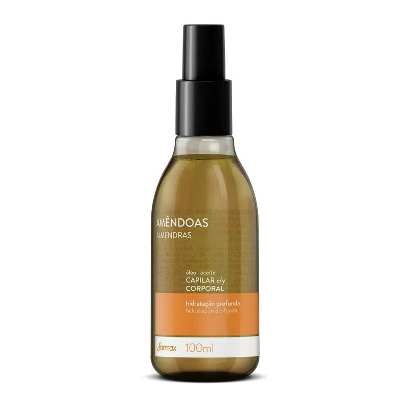 Farmax Body Bath and Body Oil Bath Farmax Amendoa Almond Hair Body Spray Oil 100ml / 3.38 fl oz