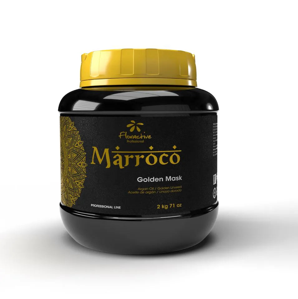 Floractive Deep Hair Mask Marroco Golden Plus Argan Mask Hair Treatment Kit 2 kg / 4.4 lbs - Floractive