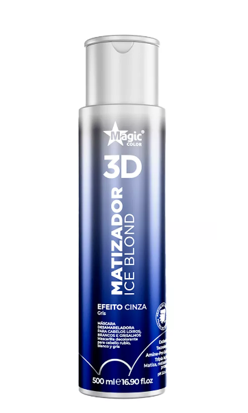 Magic Color Hair Gloss Brazilian Treatment Gray Effect Ice Blond 3D Tinting Gloss 500ml - Magic Color