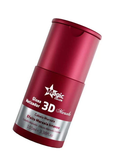 Magic Color Hair Gloss Intense Effect Red Marsala Treatment 3D Tinting Gloss Mask 100ml - Magic Color