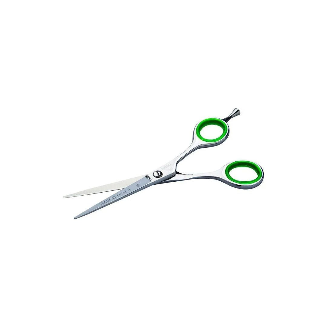 MARCO BONI Brush and Scissors Marco Boni 5.5 Brazilian Green Haircut Styling Scissors with Laser Wire 1725