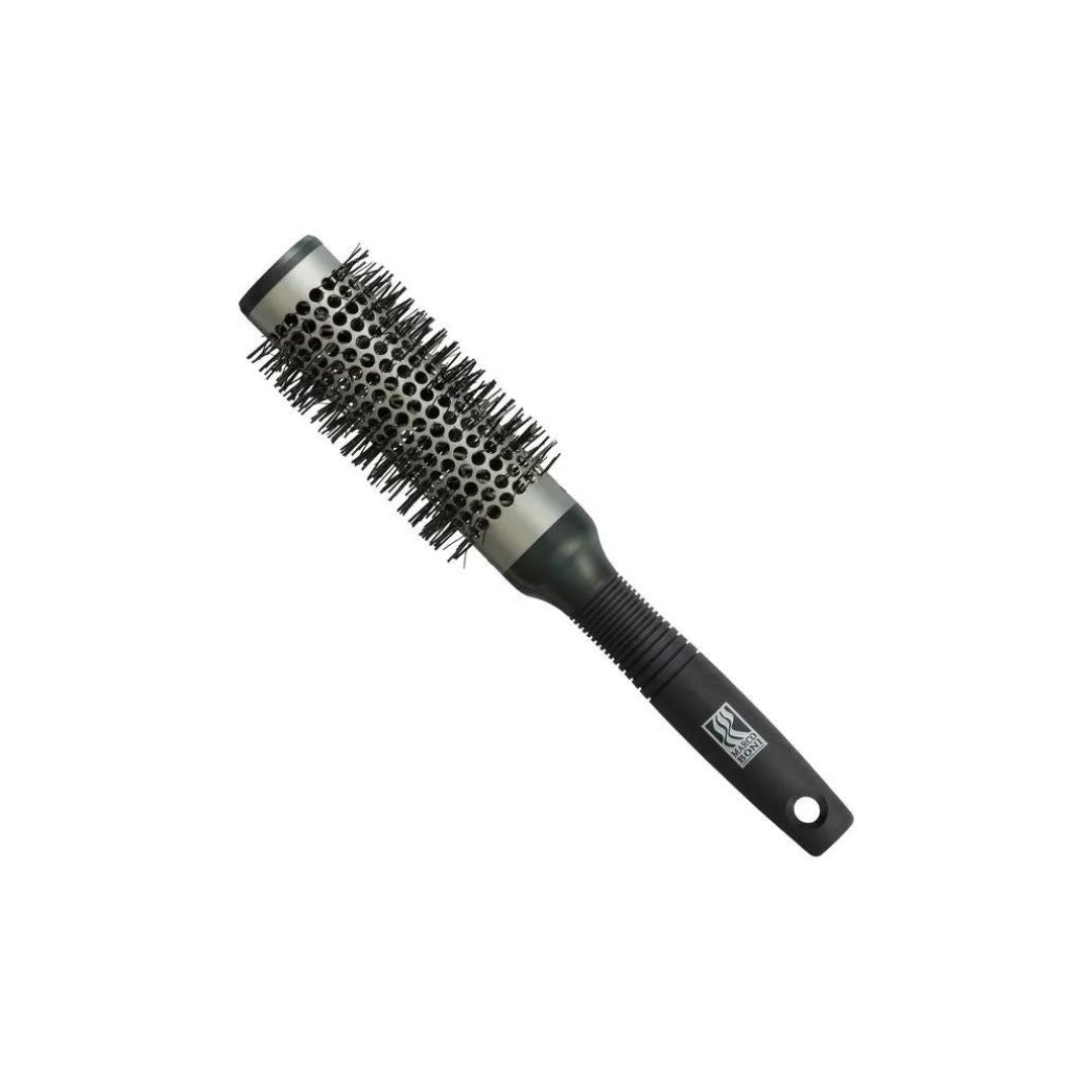 MARCO BONI Brush and Scissors Marco Boni Brazilian Gray Hair Brush 50mm with Thermal Metallic Cast - Style 8043 (2 inches)