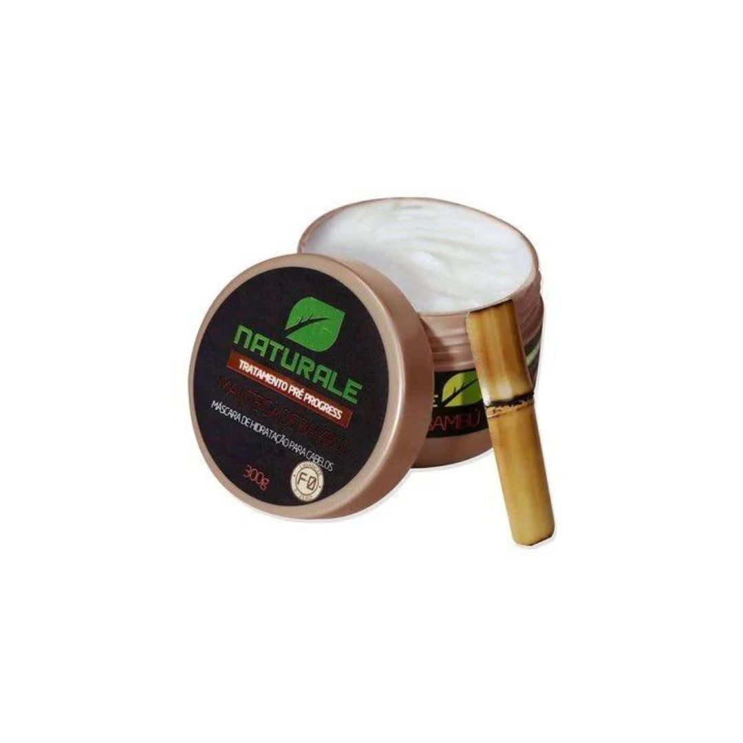 NATURALE Hair Mask Naturale Bamboo Butter Mask Pre Progress Moisturizing Hair Treatment 10.58 oz - 300g