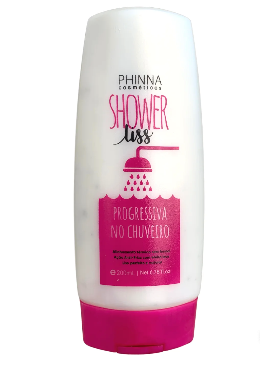 Phinna Brazilian Keratin Shower Progressive Anti Frizz Thermal Volume Reducer Hair Straightening 200ml - Phinna