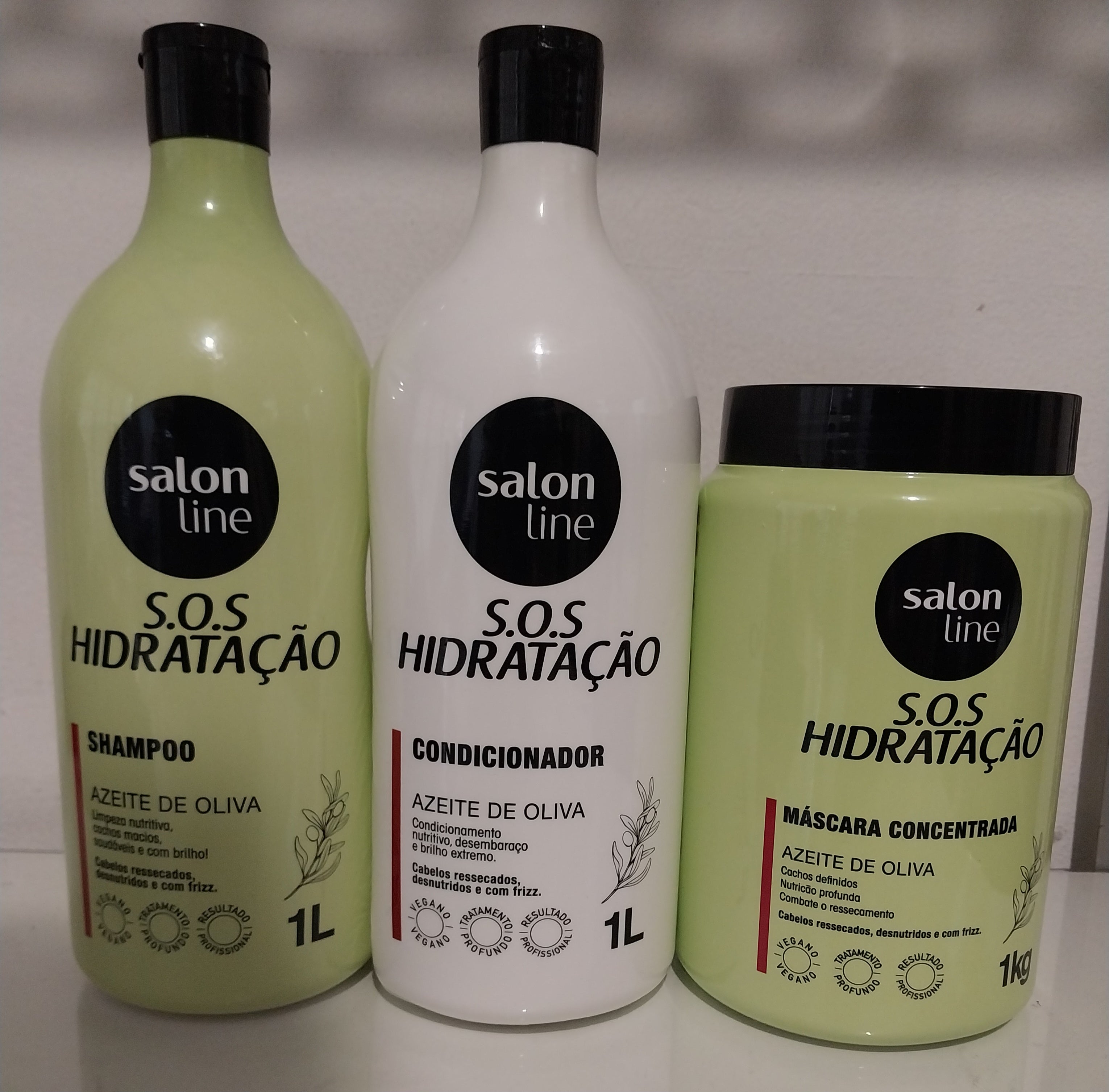 Salon Line Hair Serum and Oils Salon Line SOS Ultra Curls Hydration Vegan D-Panthenol Olive Oil Treatment 3x1