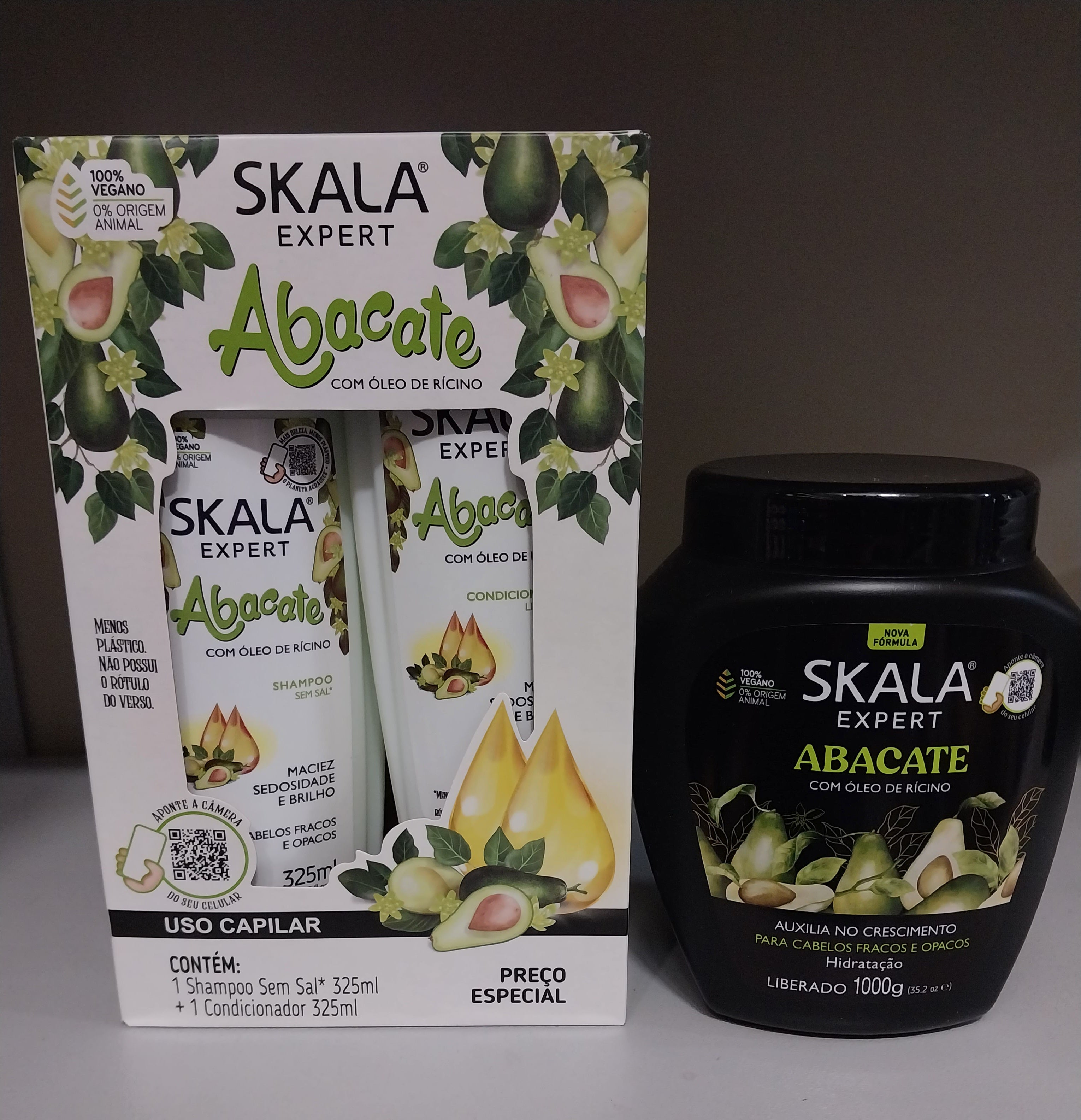 Skala Home Care Set Skala Expert Abacate Avocado Vegan Moisturising Revitalising Vitamin Pump Kit 3 Prod. - Skala