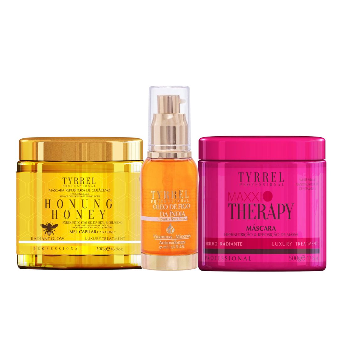 TYRREL Home Care Set Tyrrel Maxxi Therapy + Honung Honey + Indian Fig Oil Hair Treatment Kit