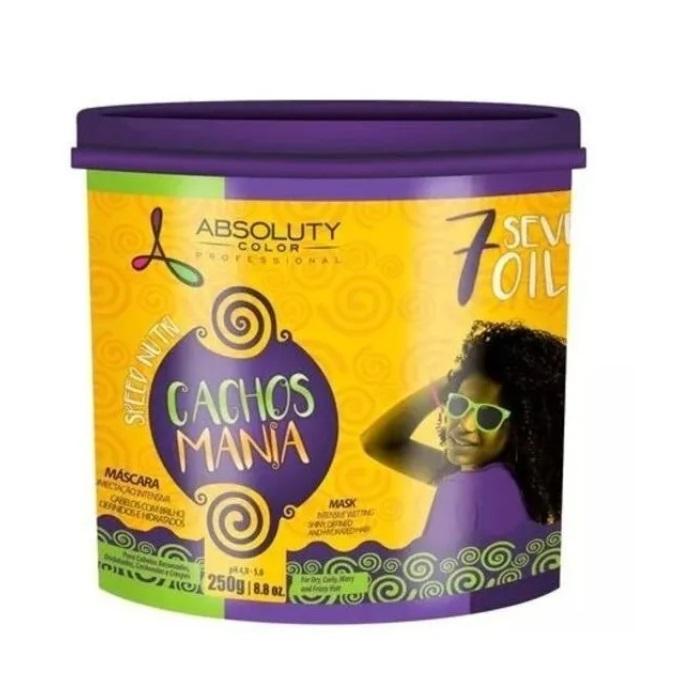 Absoluty Color Hair Mask Speed Nutri Cachos Mania Seven Oils Hair Treatment Mask 250g - Absoluty Color