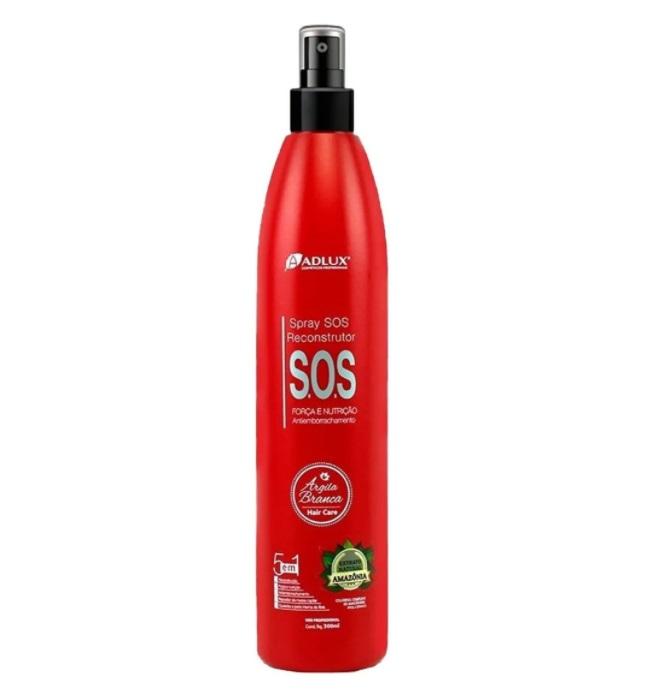 Adlux Brazilian Keratin Treatment SOS Reconstructor Argila Branca White Clay 5 in 1 Amazon Spray 300ml - Adlux