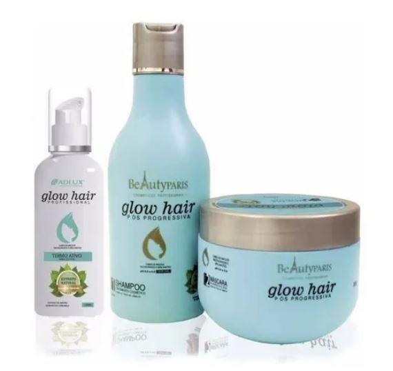 Professional Glow Hair Maintenance Post Progressive Home Care 3 prod. -Adlux