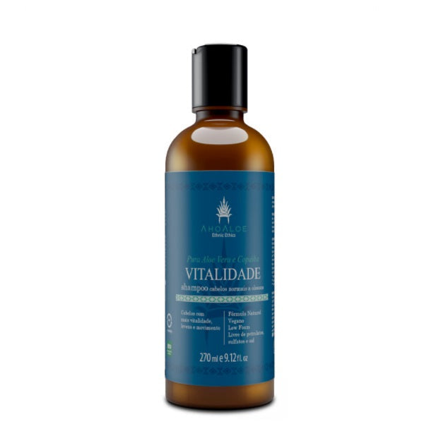 Ahoaloe Shampoo Hair Care Beauty Vitality Shampoo Nourishing Cleansing Vegan 270ml - Ahoaloe