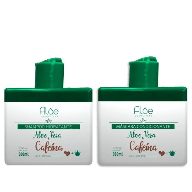 Aloe Hair Care Kits Aloe Vera & Caffeine Maintenance Home Care Hair Treatment Kit 2x300ml - Aloe
