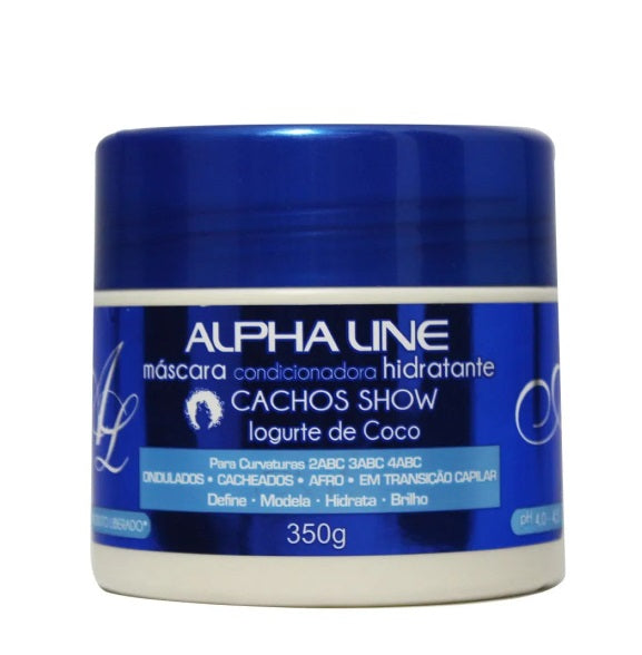 Alpha Line Hair Care Curls Show Moisturizing Conditioning Hair Mask Coconut Yogurt 350g - Alpha Line