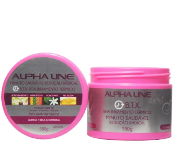 Alpha Line Hair Straighteners Healthy Minute Btox BTX Volume Reduction Hair Sraightening 350g - Alpha Line