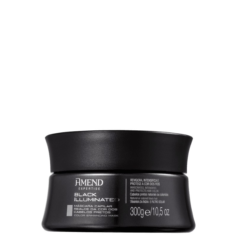 Black Illuminated - Highlight for Black Hair Color - Mask 300g - Amend