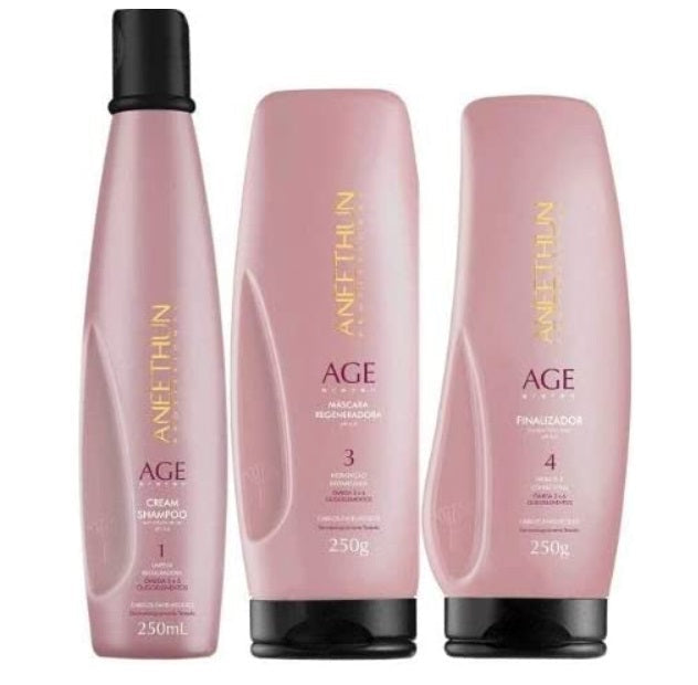 Aneethun Hair Care Kits Frizz Reduction Long-lasting Smooth Liss System Hair Kit 3 Itens - Aneethun