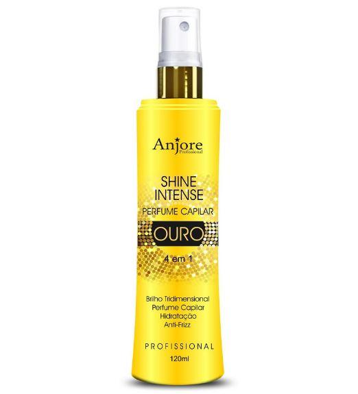 Capillary Perfume Spray Intense Glow Gold 4 in 1 Hair Finisher 120ml - Anjore